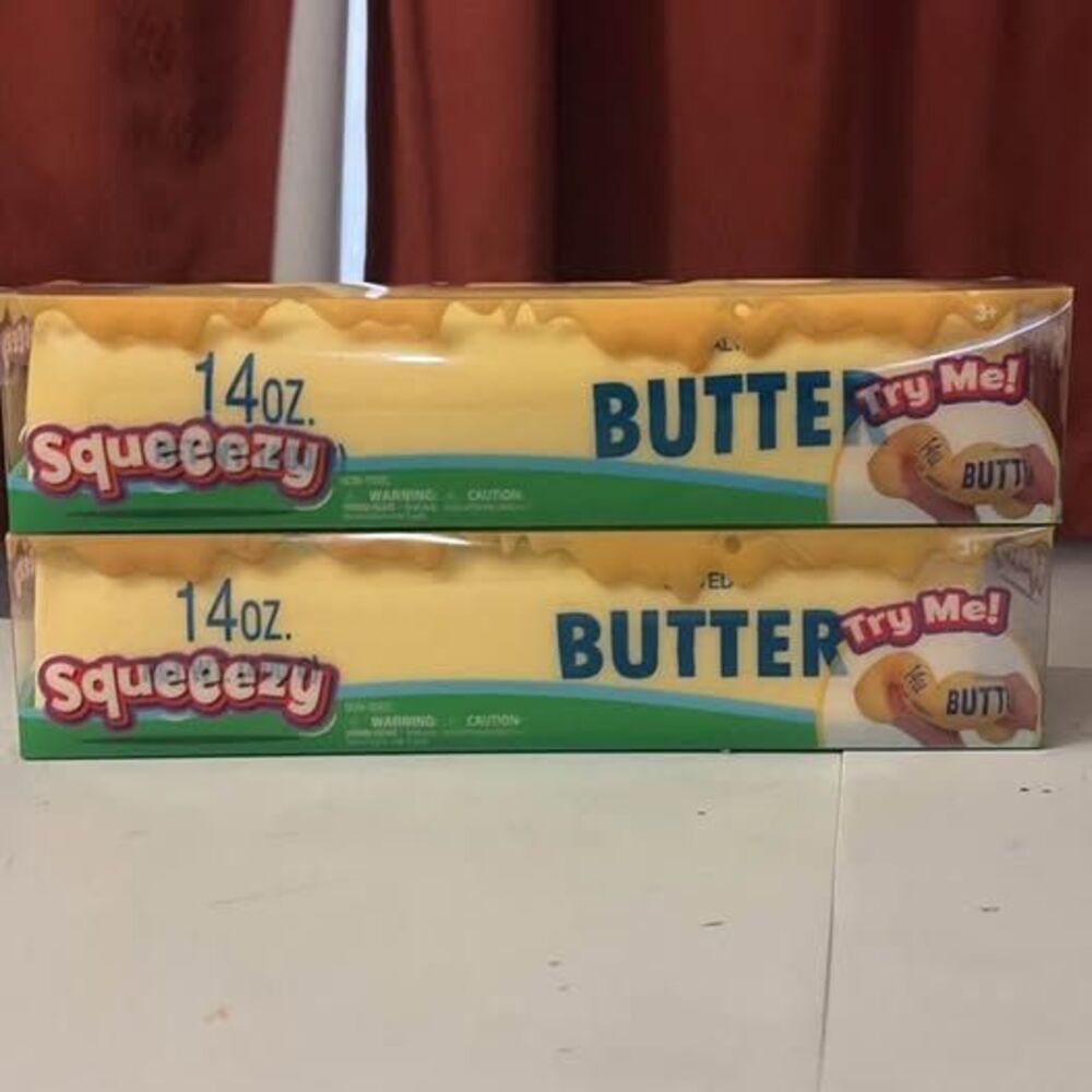 Squeeezy Butter 14oz Sensory Toys lot of 2